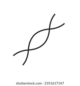 Vektor dunkelgrau dna helix Symbol