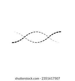 Vector dark grey dna helix icon