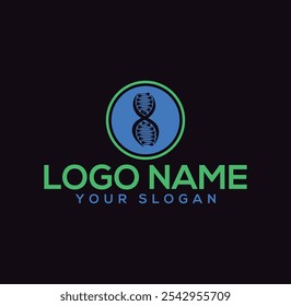 Vector dark grey dna helix icon.DNA icons set.DNA logo design template.icon for science technology.