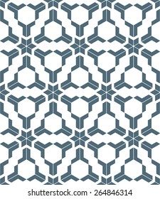 vector dark grey geometric abstract flowers monochrome seamless pattern white background 