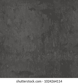 Vector dark grey slate seamless texture. Abstract black stone background. Blank chalkboard.