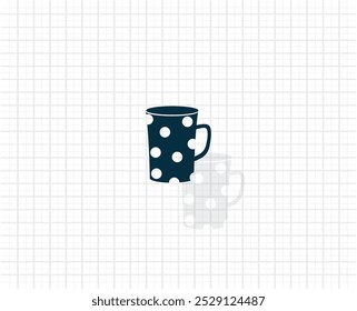 Vector dark icon with shadow on a checkered light background.