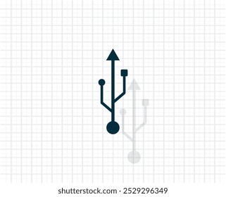 Vector dark icon with shadow on a checkered light background.