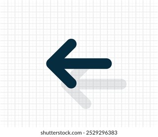Vector dark icon with shadow on a checkered light background.