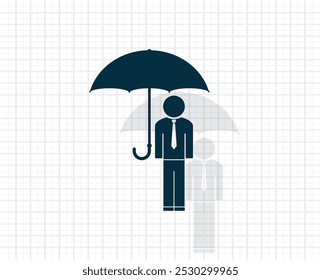 Vector dark icon with shadow on a checkered light background.