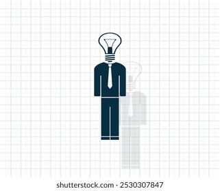 Icono oscuro del Vector con la sombra en un fondo claro a cuadros.