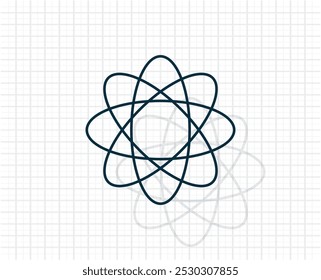 Vector dark icon with shadow on a checkered light background.