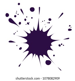 vector dark ink blot