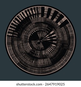 vector dark Japan painting cretive round art design for  watercolor drawn modern geometric ceramic plate pattern design, wall decor, poster, print, cover, hat, geometric, creative home decor, 