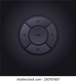 Vector Dark Navigational UI Set