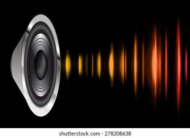 vector dark orange sound wave, abstract pulse background. speaker. music. infographics. Technology background for computer graphic website internet and business.