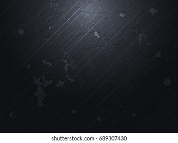 Vector dark polished concrete background.