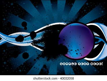 Vector dark poster