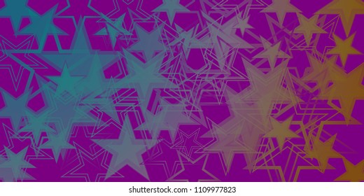 Vector dark purple metallic background in blue stars. For registration of paper or banners.