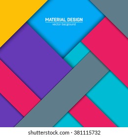 Vector dark purple-blue and gray material design background. Abstract creative concept layout template. For web and mobile app, paper art illustration design. style blank, poster, booklet.