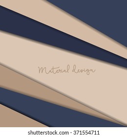 Vector dark purple-blue and grey material design background. Abstract creative concept layout template. For web and mobile app, paper art illustration design. style blank, poster, booklet.