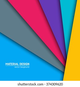 Vector dark purple-blue and grey material design background. Abstract creative concept layout template. For web and mobile app, paper art illustration design. style blank, poster, booklet.