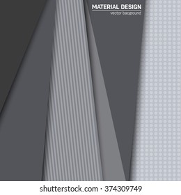 Vector dark purple-blue and grey material design background. Abstract creative concept layout template. For web and mobile app, paper art illustration design. style blank, poster, booklet.