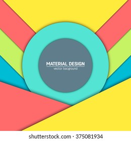 Vector dark purple-blue and grey material design background. Abstract creative concept layout template. For web and mobile app, paper art illustration design. style blank, poster, booklet.