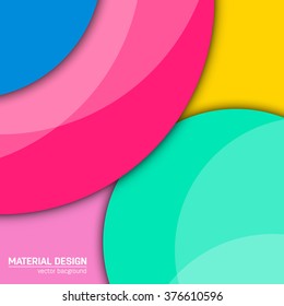 Vector dark purple-blue and grey material design background. Abstract creative concept layout template. For web and mobile app, paper art illustration design. style blank, poster, booklet.