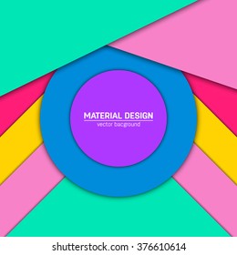 Vector dark purple-blue and grey material design background. Abstract creative concept layout template. For web and mobile app, paper art illustration design. style blank, poster, booklet.