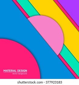 Vector dark purple-blue and grey material design background. Abstract creative concept layout template. For web and mobile app, paper art illustration design. style blank, poster, booklet.