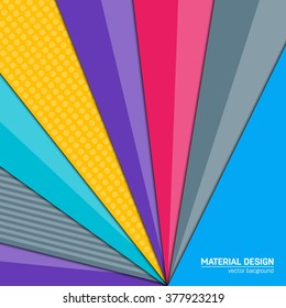 Vector dark purple-blue and grey material design background. Abstract creative concept layout template. For web and mobile app, paper art illustration design. style blank, poster, booklet.