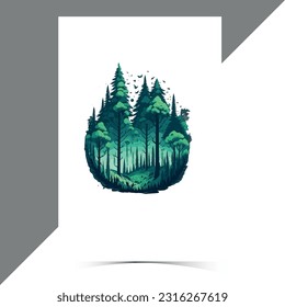 Diseño de camisetas de la selva negra vectorial