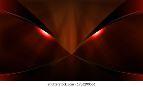 Vector dark red demon mask dragon eyes, abstract background