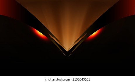 Vector dark red demon mask dragon eyes, abstract background.