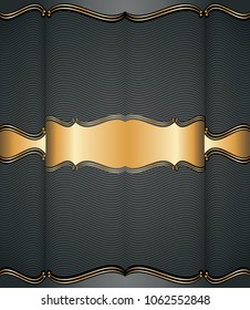 Vector dark rich invitation card