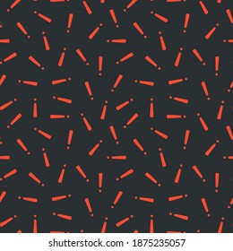 Patrón de marea oscura vectorial - estilo de moda 80-90. Fondo repetible creativo negro con símbolos.