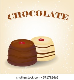 Vector Dark and White Chocolate
