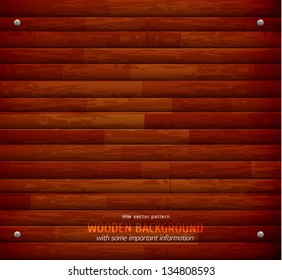 Vector dark wooden background