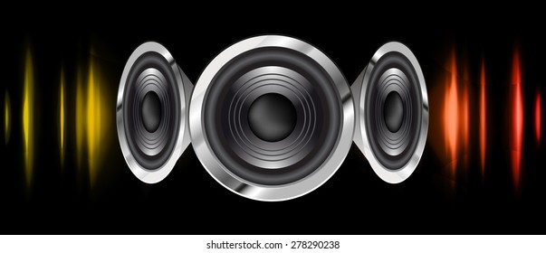 vector dark yellow orange sound wave, abstract pulse background. speaker. music. infographics. Technology background for computer graphic website internet and business.