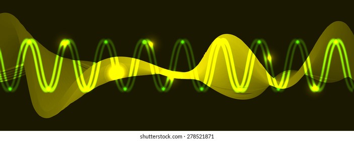vector. dark yellow sound wave, abstract pulse background. speaker. music. infographics. Technology background for computer graphic website internet and business.