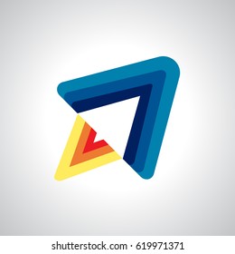 Vector dart symbol design template