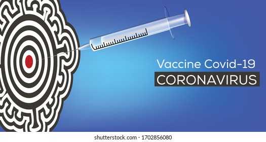 Vektorillustration-Darboard- und Koronavirus-Impfstoff