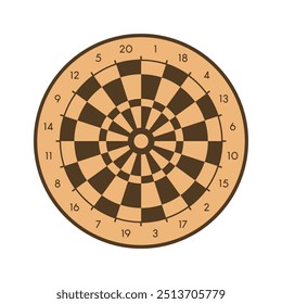 Vektorgrafik für Ziele in Darts