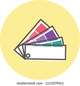 Vector a Dashboard Color Palette Icon
