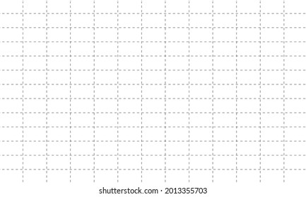 Vector Dashed Line Grid Paper Background