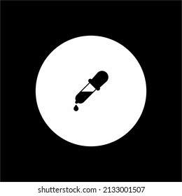 Vector data dropper pictogram depicting white background