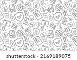Vector data security pattern. Data security seamless background	
