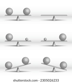 Vector data set of a balance made with cg