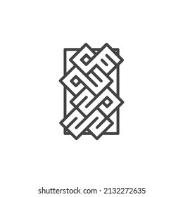 Vector is the date 06-03-2022. Uniquely made, ornament.