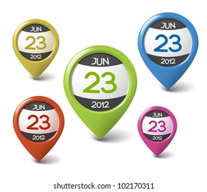 Vector date icon for your web or blog