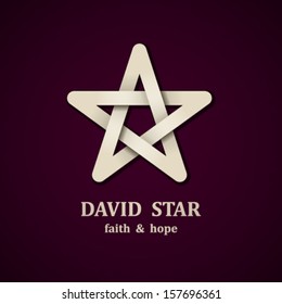 vector David star symbol design template