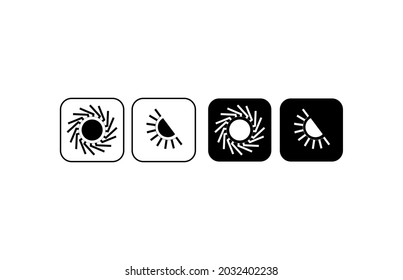 Vector day night switch. Mobile app interface design concept. Dark mode switch. Day and night mode gadget application.