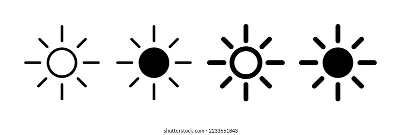 Vector day night switch. Mobile app interface design concept. Dark mode switch icon. Day and night mode gadget application. Light and dark icon. Vector line icon on white background