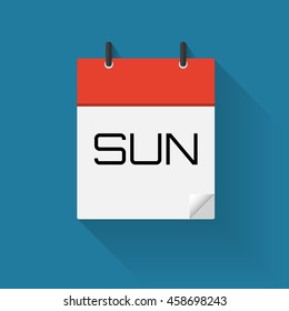Vector of Day of a Week Calendar Icons , eps10